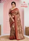 Shabnam Vol 23 By Kashvi Dull Moss Printed Saree
